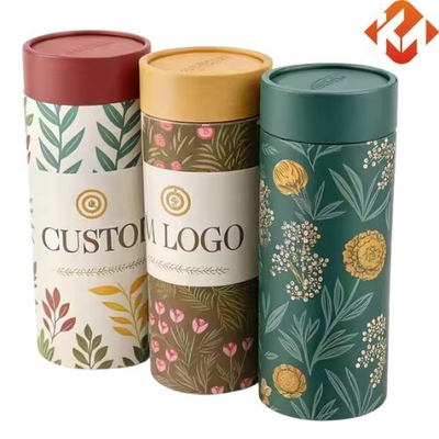 Eco Friendly Cardboard Round Packaging Paper Tube Food Cylinder Kraft Paper Tube Packaging