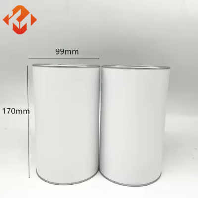 Customizable round cylindrical cardboard box packaging biscuits tea coffee beans dried fruit food paper tube