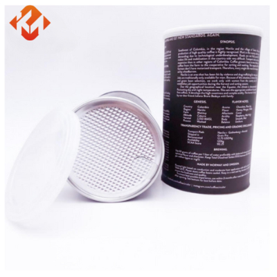 Easy to tear paper packaging food grade chocolate jar coffee beans empty paper tube packaging
