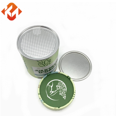 Customizable stylish high-quality protein food grade paper can packaging cylindrical packaging