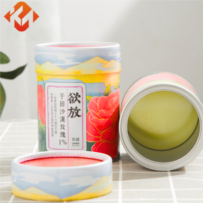Customizable logo printing metal tins aluminum peel off lid paper tins tea boxes packaging tubes