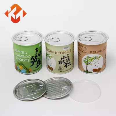Food grade paper can packaging Composite paper can packaging snacks, tea and sunflower seeds