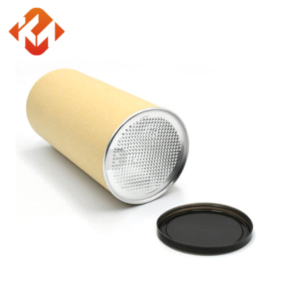 Easy Open Food Grade Dog Cat Round Cylinder Container Can Box Airtight Pet Food Paper Tube Packaging Biodegradable Custom Logo