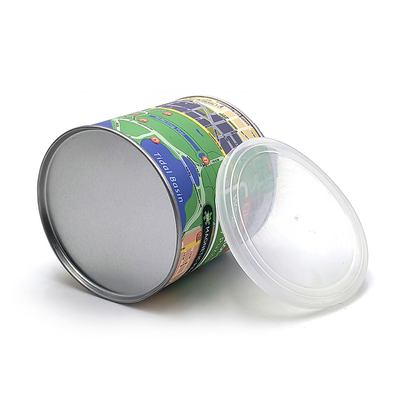 Food Grade Paper Empty Can Tin for Canning Food Packaging Eco Friendly Metal Lid Milk Tea Powder Packaging