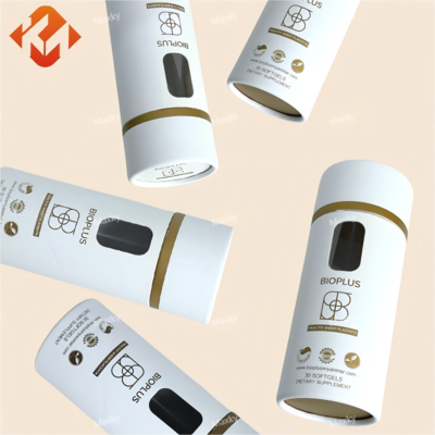 Source manufacturer customized loose leaf tea paper tube packaging round tea paper tube with transparent window hollow