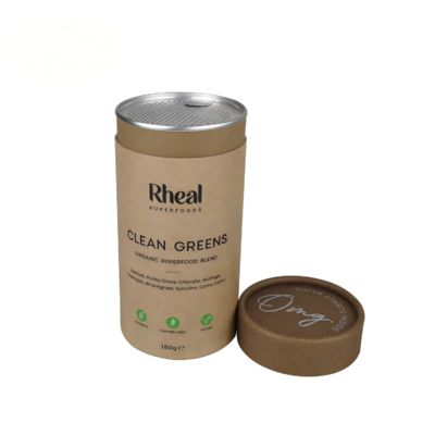 Food Grade Paper Tube Packaging with Easy Open End and Barrier Liner