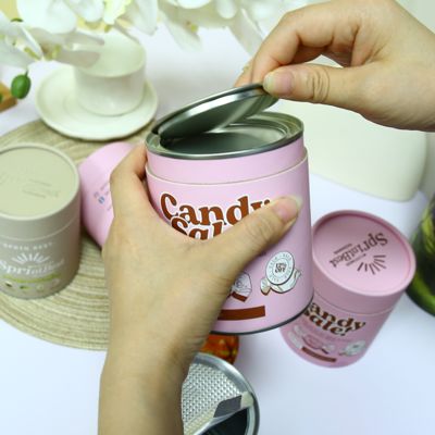 Environmentally friendly food grade composite aluminum foil lined sealed composite can packaging