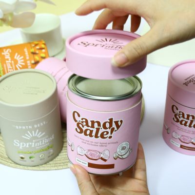 Environmentally friendly food grade composite aluminum foil lined sealed composite can packaging