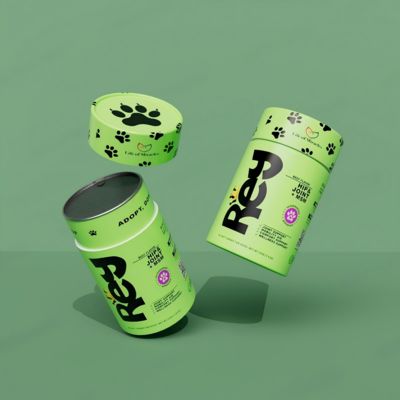 Custom Food Grade Cylindrical Cardboard Protein Powder Packaging Tube with Peel Seal Cap