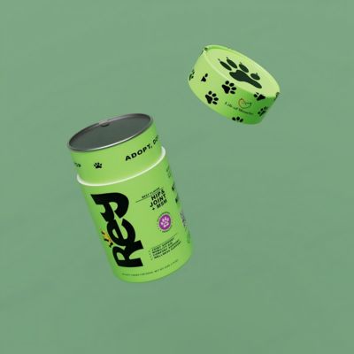 Custom Food Grade Cylindrical Cardboard Protein Powder Packaging Tube with Peel Seal Cap