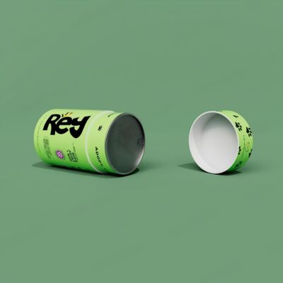 Custom Food Grade Cylindrical Cardboard Protein Powder Packaging Tube with Peel Seal Cap