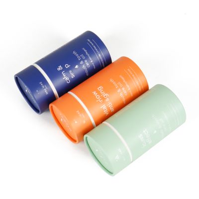 Paper Composite Cans Customized Round Macaroons Cylinder Packaging Paper Box for Craft Matte Empty Lipgloss Tubes with Box