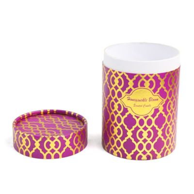Personalized Custom logo Sublimated High End  Cylindrical Gift Box Packaging Paper Tube