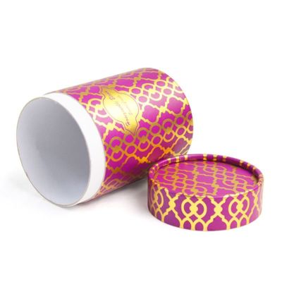 Personalized Custom logo Sublimated High End  Cylindrical Gift Box Packaging Paper Tube