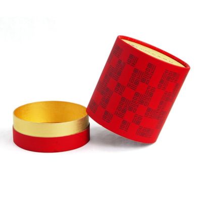 Cylinder Round Food Grade Cardboard Tube Packaging for Teas Customized Design Printing logo Biodegradable
