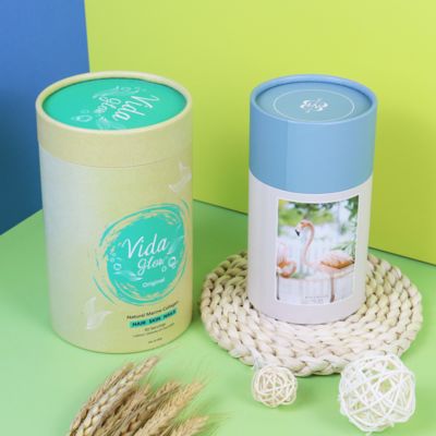 Environmentally friendly custom logo brand packaging environmentally friendly roll paper sugar coated paper box