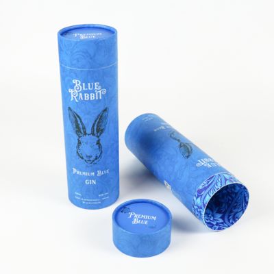 Private Label Matte Tea Round Box Paper Tube Cylinder Packaging Tube Wine Gift Box Custom