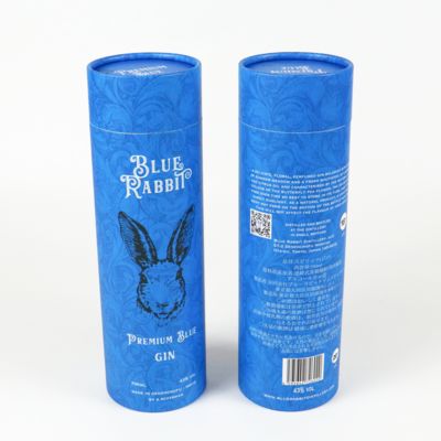 Private Label Matte Tea Round Box Paper Tube Cylinder Packaging Tube Wine Gift Box Custom