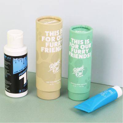 Body Scrub Packaging Tubes Hand Lotion Face Cream Sunscreen Cream Facial Cleanser  Paper Tube Custom Matt Lamination