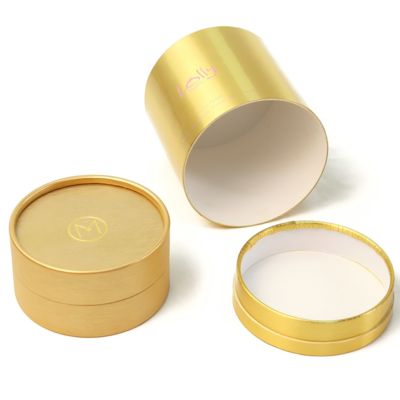 Customized private luxury skin care product packaging cylindrical paper tube gift box color can be customized