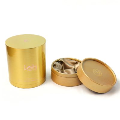 Customized private luxury skin care product packaging cylindrical paper tube gift box color can be customized