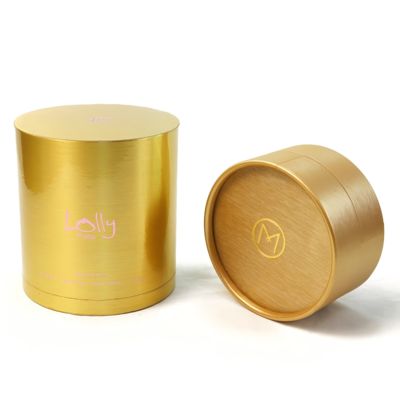 Customized private luxury skin care product packaging cylindrical paper tube gift box color can be customized