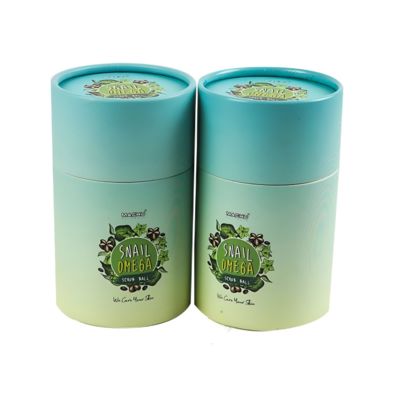 Custom recycled tube printing round tea tube cylindrical packaging cardboard tube paper box