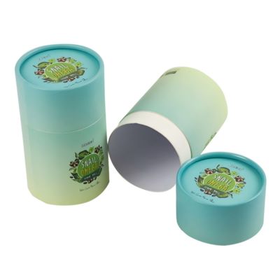 Custom recycled tube printing round tea tube cylindrical packaging cardboard tube paper box