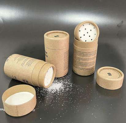 Environmentally friendly custom powder shake paper tube with dice and custom logo