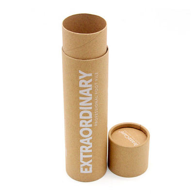 Cylindrical Kraft Paper Tube Container Packaging Box for Clothing T-shirt Custom Logo Printing Biodegradable