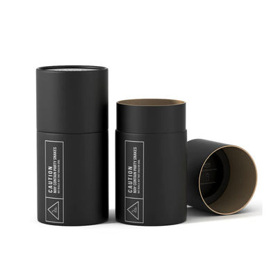 Custom Size Sealed Lipstick Paper Tube Box Luxury Printed Kraft Black Cosmetic Paper Packaging Tube