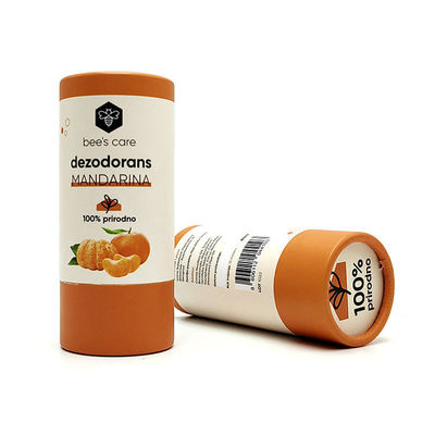 Customized Eco-friendly Lipstick Push Pull Cosmetic Tube Deodorant Container Colored Cardboard