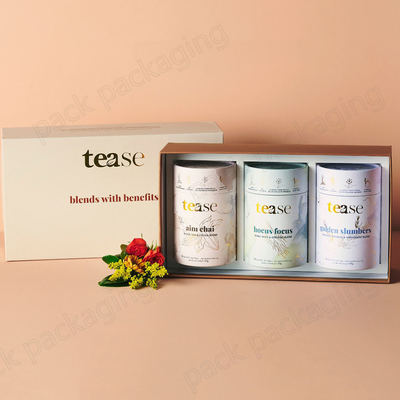 Customized Cardboard Tea Coffee Food Grade Round Tube Packaging Powder Container