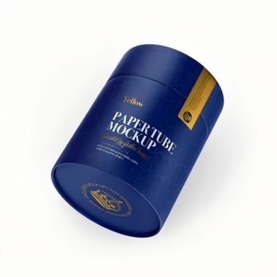 Luxury custom printed eco-friendly food grade easy open paper jars for food and tea packaging paper tubes