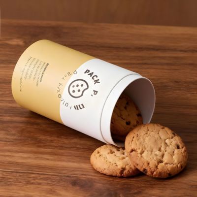 Recyclable Custom Luxury Logo Round Tube Box Coffee Beans Tin Packaging Biscuit Tea Tin