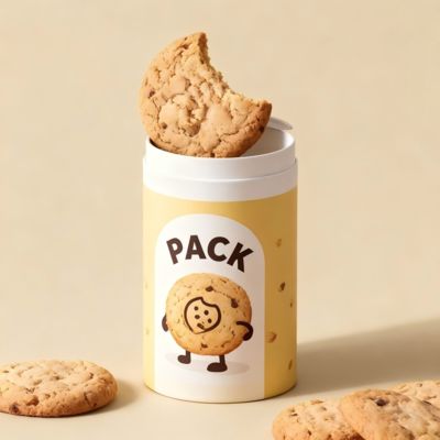 Recyclable Custom Luxury Logo Round Tube Box Coffee Beans Tin Packaging Biscuit Tea Tin