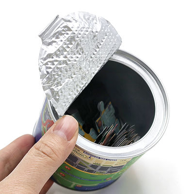 Custom cylindrical food grade cardboard protein powder seasoning packaging tube with tear-off seal lid