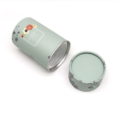 Customized biodegradable cylindrical paper tube for tea food chocolate box