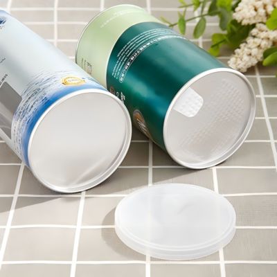 Custom Spice Paper Container Round Tear-off Lid Cylindrical Salt Powder Food Packaging Box