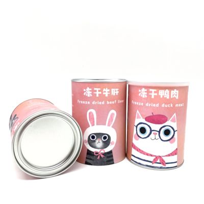 Pet supplies paper tube packaging for cat food and dog food storage and portability