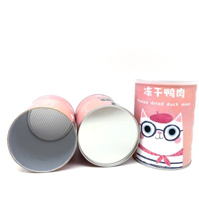 Pet supplies paper tube packaging for cat food and dog food storage and portability