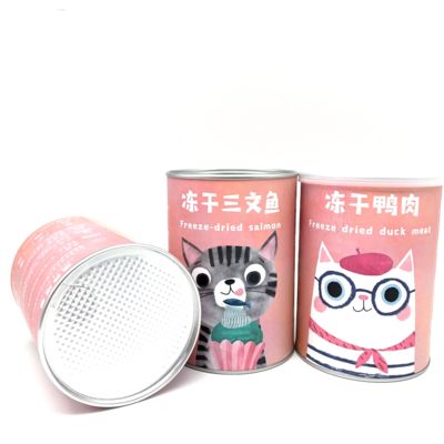 Customized paper tube packaging easy to open sealed cylindrical tube can packaging