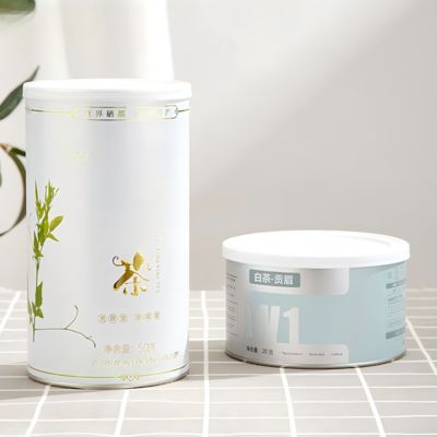 Custom sealed tea paper tins, luxury packaging, easy-to-tear environmentally friendly paper tins