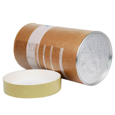 Wholesale Custom Supplement Powder Paper Tube Packaging Fermented Protein Powder Packaging Tube