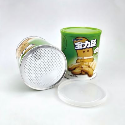 Customized environmentally friendly tear-off easy-open cylindrical kraft paper can cardboard tube packaging