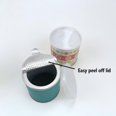 Custom hot stamping round box zero environmental protection kraft paper packaging food packaging