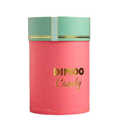 Eco-friendly recycled cylindrical gift boxes, cardboard cylindrical gift boxes, customizable logos.