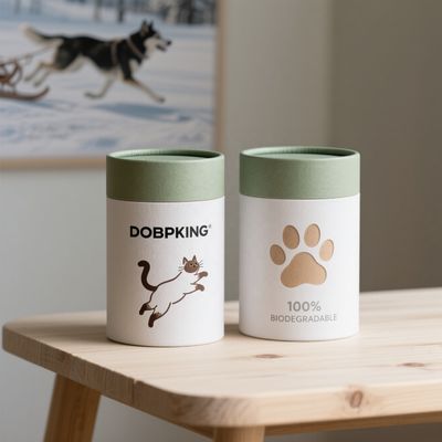 Customizable color-coated, eco-friendly printed packaging rolls and empty paper tubes, suitable for pet food.