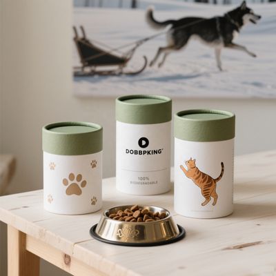 Customizable color-coated, eco-friendly printed packaging rolls and empty paper tubes, suitable for pet food.