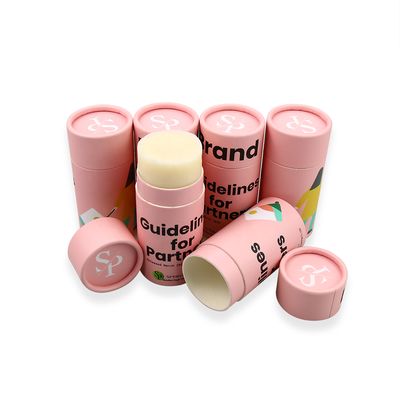 Push-type lip balm deodorant packaging paper tube custom environmentally friendly biodegradable container